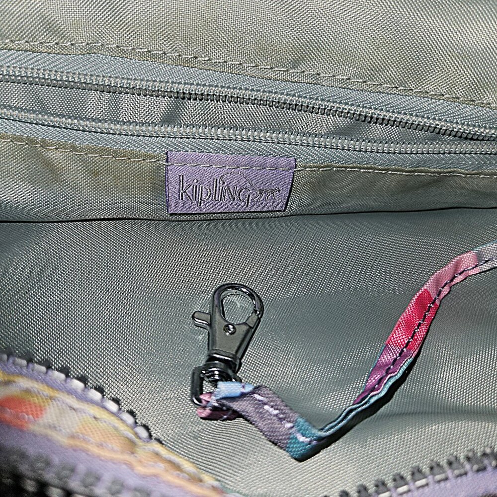 Kipling Multicolor Square Block Print Crossbody S… - image 3